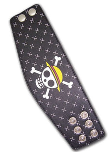 ONE PIECE SKULL LEATHER WRISTBAND - Create Marketplace