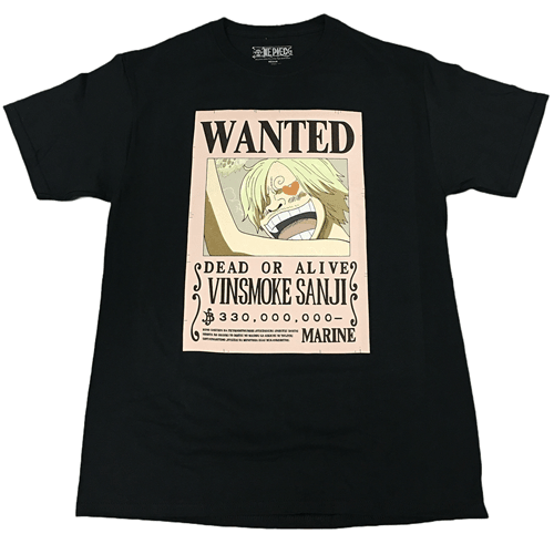 One Piece Vinsmoke Sanji Wanted T-Shirt - Create Marketplace