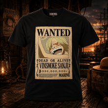One Piece Vinsmoke Sanji Wanted T-Shirt - Create Marketplace