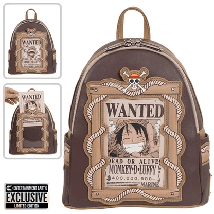 One Piece Wanted Dead or Alive Monkey D. Luffy Mini-Backpack - Entertainment Earth Exclusive - Create Marketplace