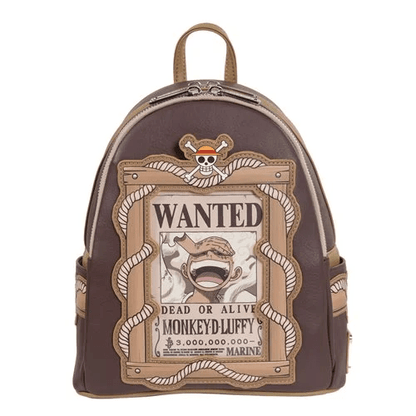 One Piece Wanted Dead or Alive Monkey D. Luffy Mini-Backpack - Entertainment Earth Exclusive - Create Marketplace