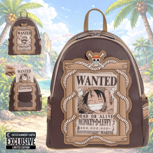 One Piece Wanted Dead or Alive Monkey D. Luffy Mini-Backpack - Entertainment Earth Exclusive - Create Marketplace