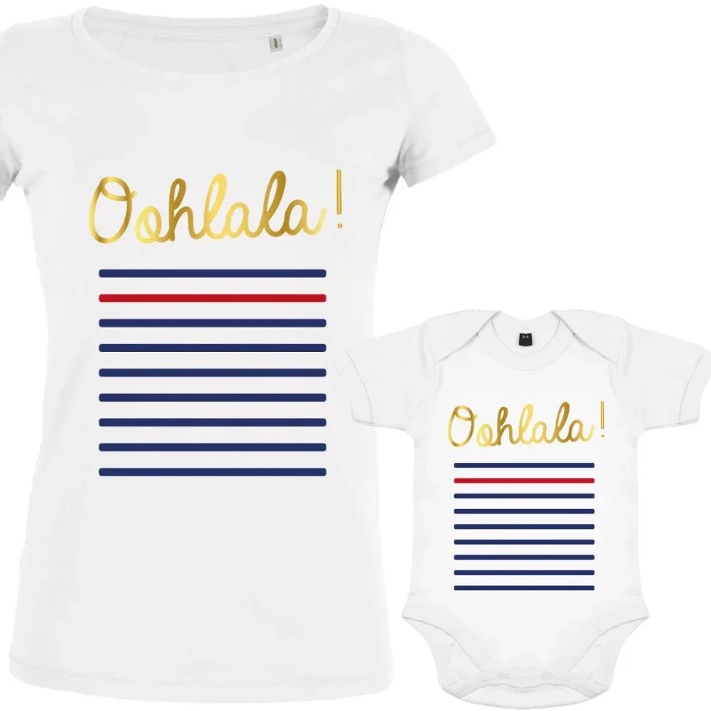 Oohlala Mom and Child Matching Organic Cotton family Set (Set of 2) - Create Marketplace