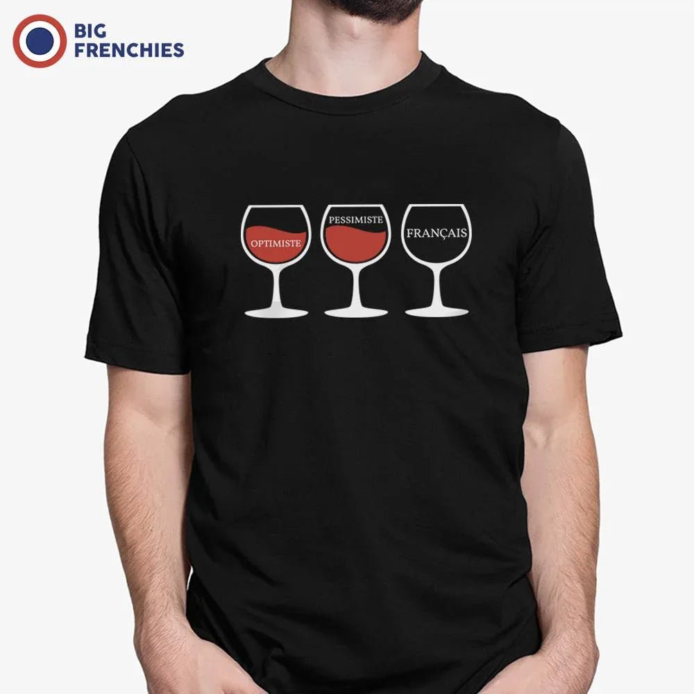 Optimiste Pessimiste Français Men's Organic Cotton Tee - Create Marketplace