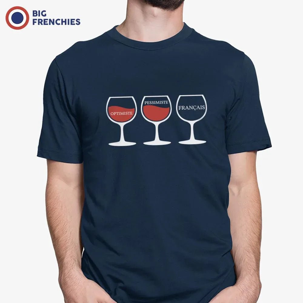 Optimiste Pessimiste Français Men's Organic Cotton Tee - Create Marketplace