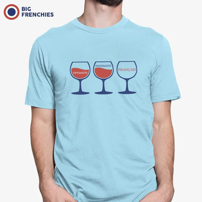 Optimiste Pessimiste Français Men's Organic Cotton Tee - Create Marketplace