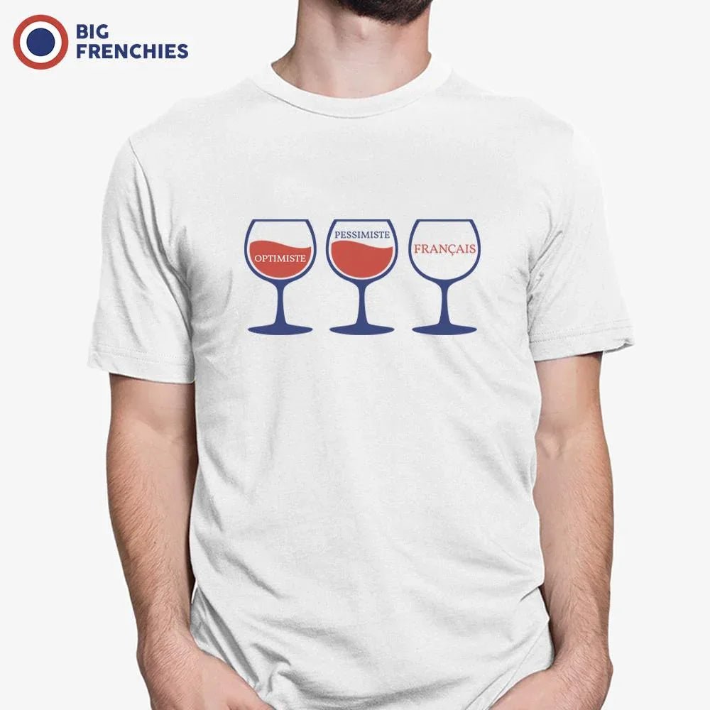 Optimiste Pessimiste Français Men's Organic Cotton Tee - Create Marketplace