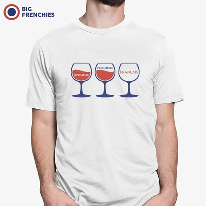 Optimiste Pessimiste Français Men's Organic Cotton Tee - Create Marketplace