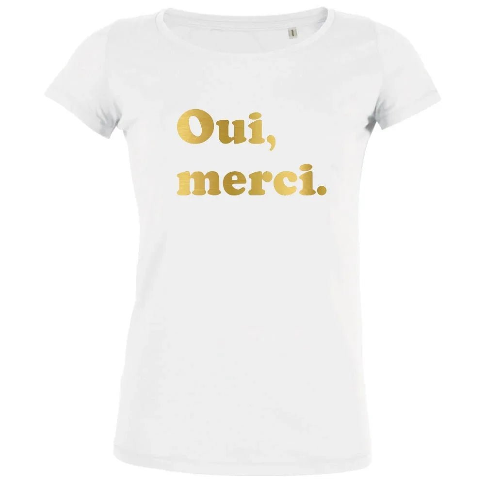 Oui Merci Women's Organic Tee - Create Marketplace