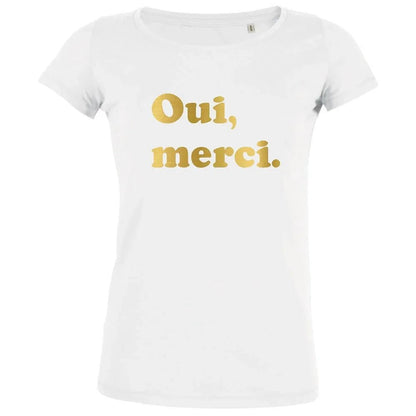 Oui Merci Women's Organic Tee - Create Marketplace