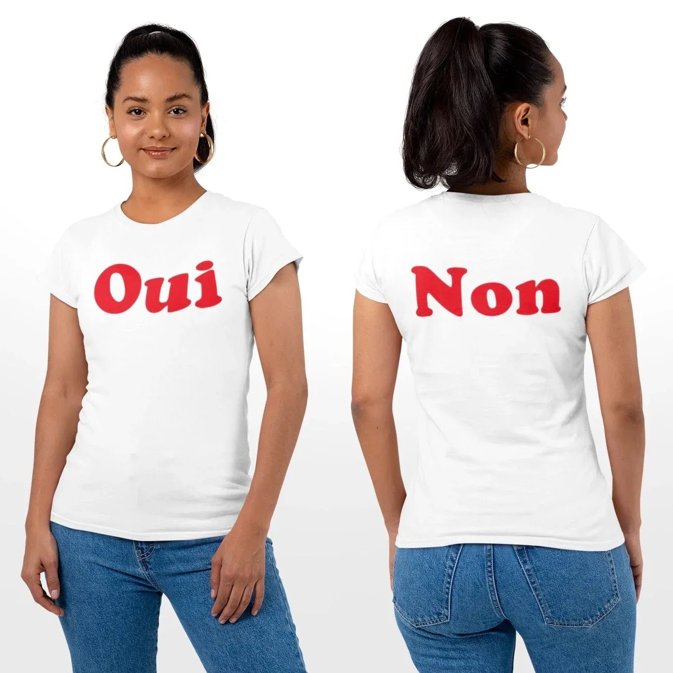 Oui Non Women's Organic Tee - Create Marketplace