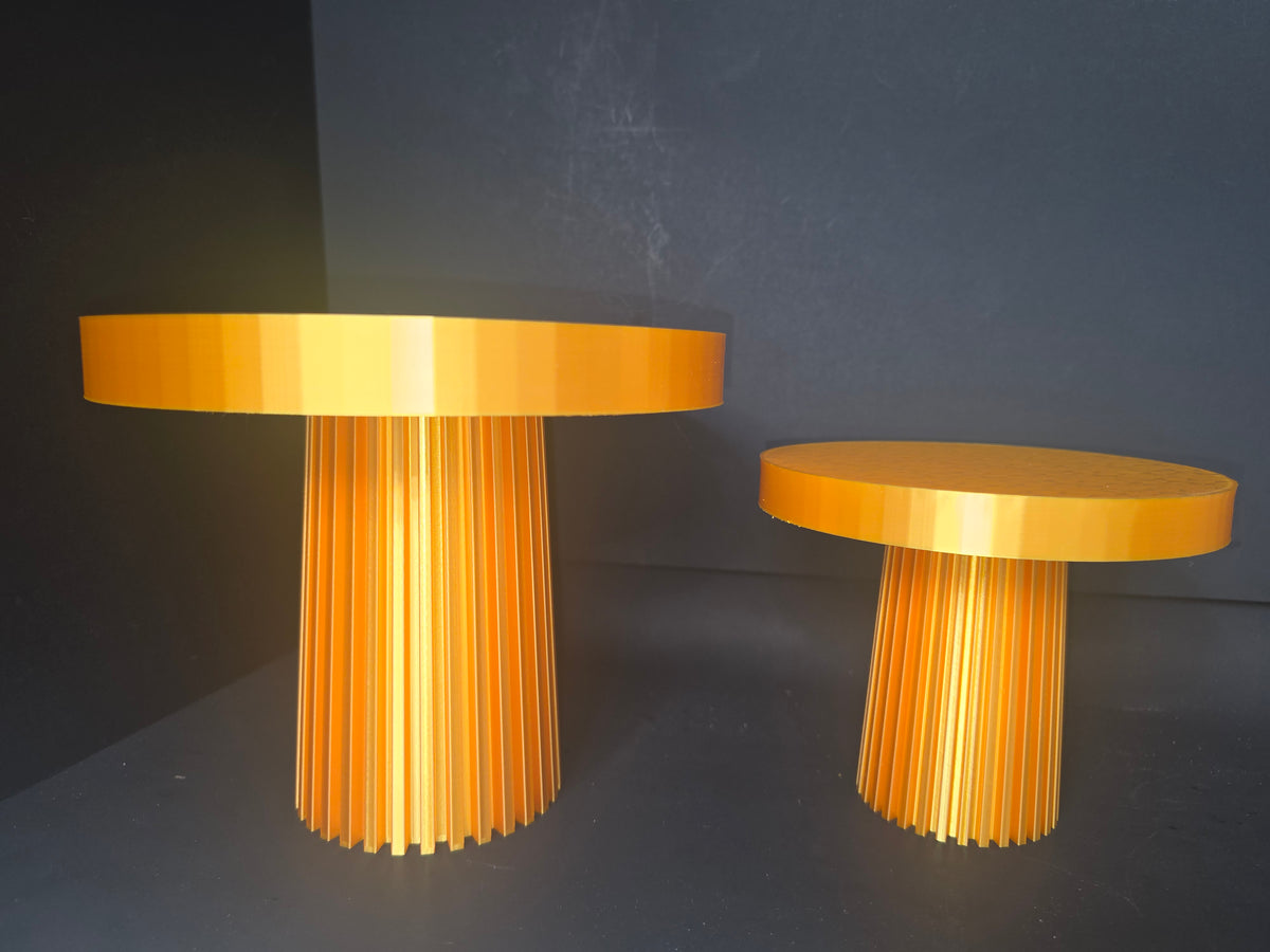 Modern Fluted Cake Stand