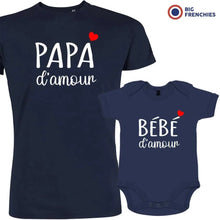 Papa D'amour bébé D'amour Dad and Child Organic Cotton family Set (Set of 2) - Create Marketplace