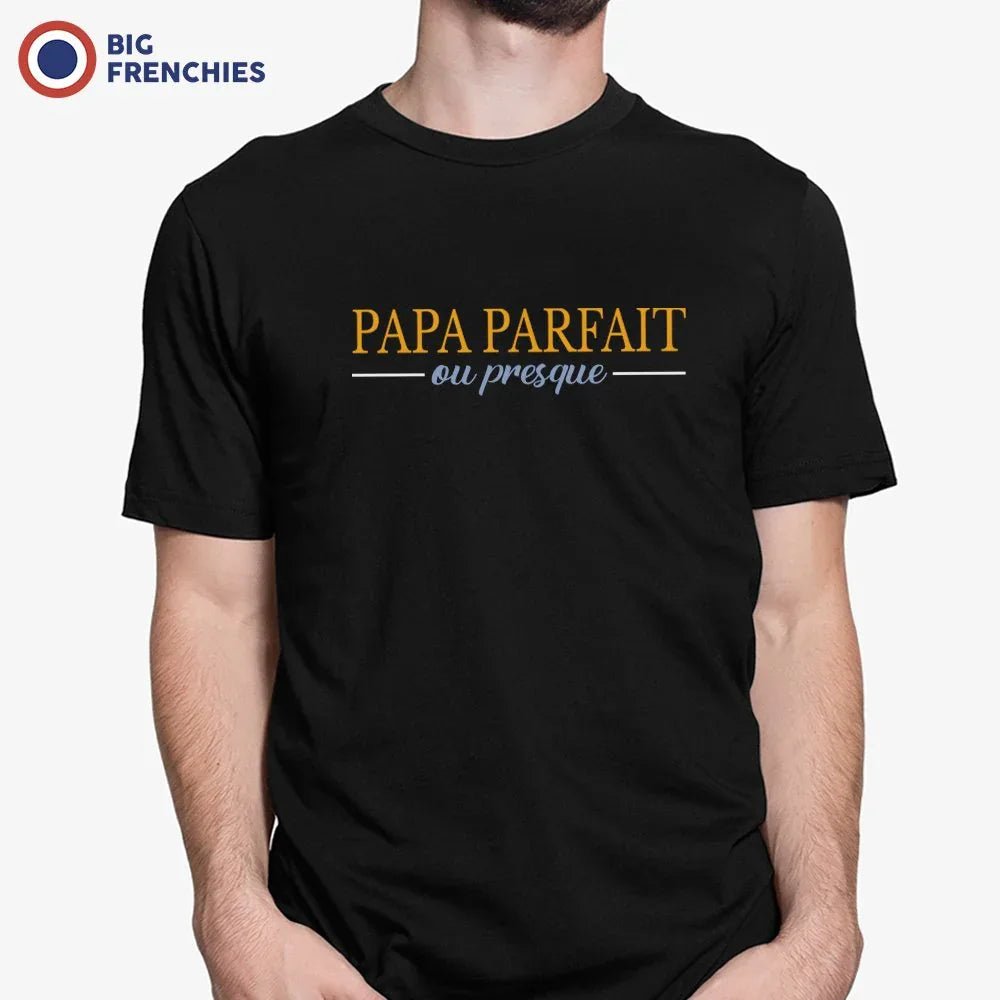 Papa Parfait ou Presque Men's Organic Cotton Tee - Create Marketplace