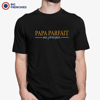 Papa Parfait ou Presque Men's Organic Cotton Tee - Create Marketplace