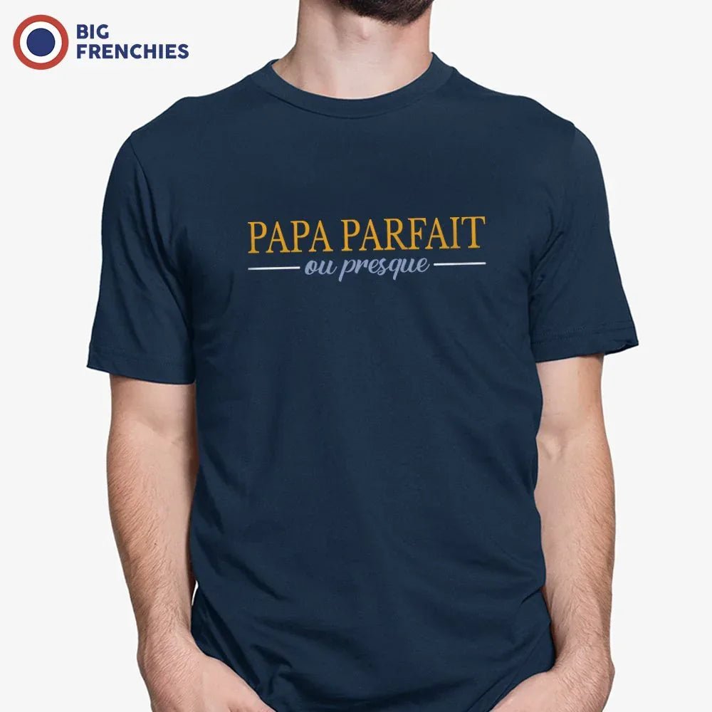 Papa Parfait ou Presque Men's Organic Cotton Tee - Create Marketplace