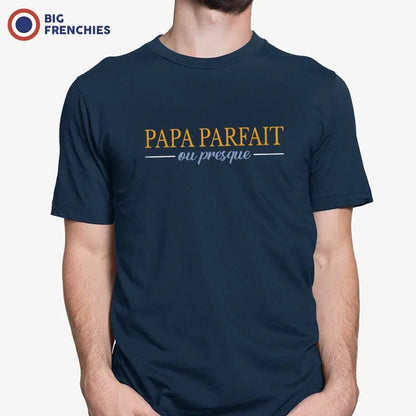Papa Parfait ou Presque Men's Organic Cotton Tee - Create Marketplace