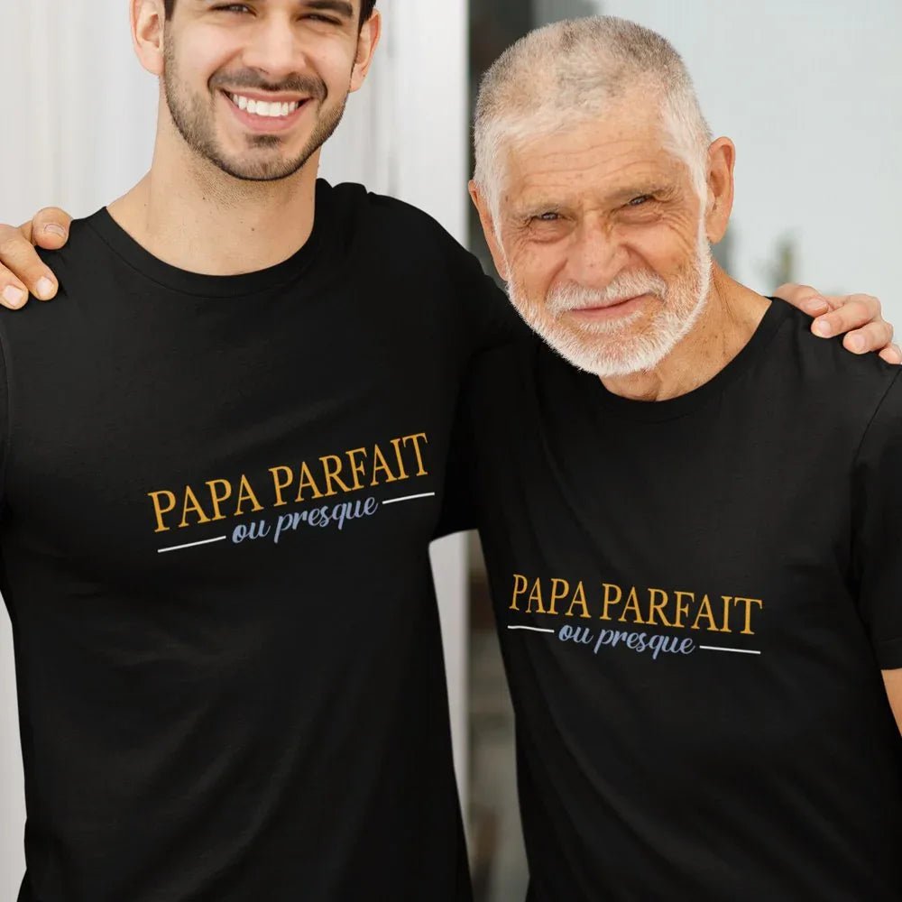 Papa Parfait ou Presque Men's Organic Cotton Tee - Create Marketplace