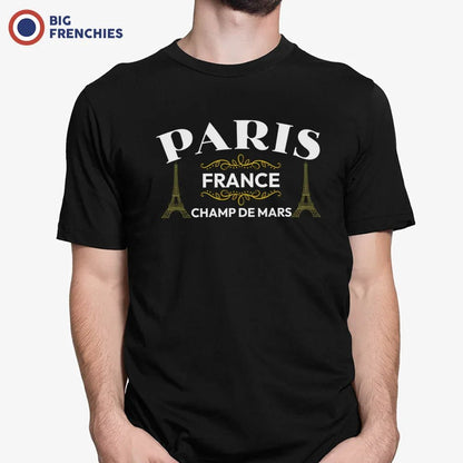 Paris Champ De Mars Men's Organic Cotton Tee - Create Marketplace