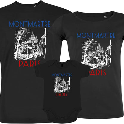 Paris Montmartre Matching Family Organic Cotton Tees(Set of 3) - Create Marketplace