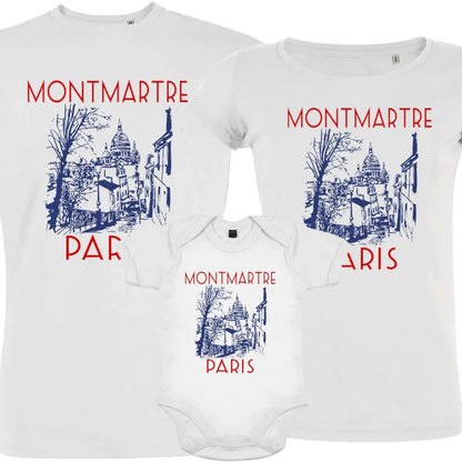 Paris Montmartre Matching Family Organic Cotton Tees(Set of 3) - Create Marketplace