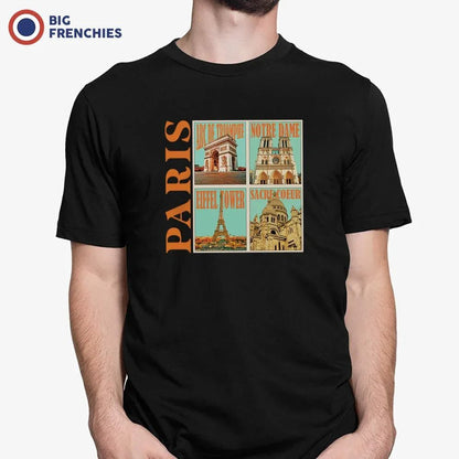 Paris Monuments Men's Organic Cotton Tee - Create Marketplace