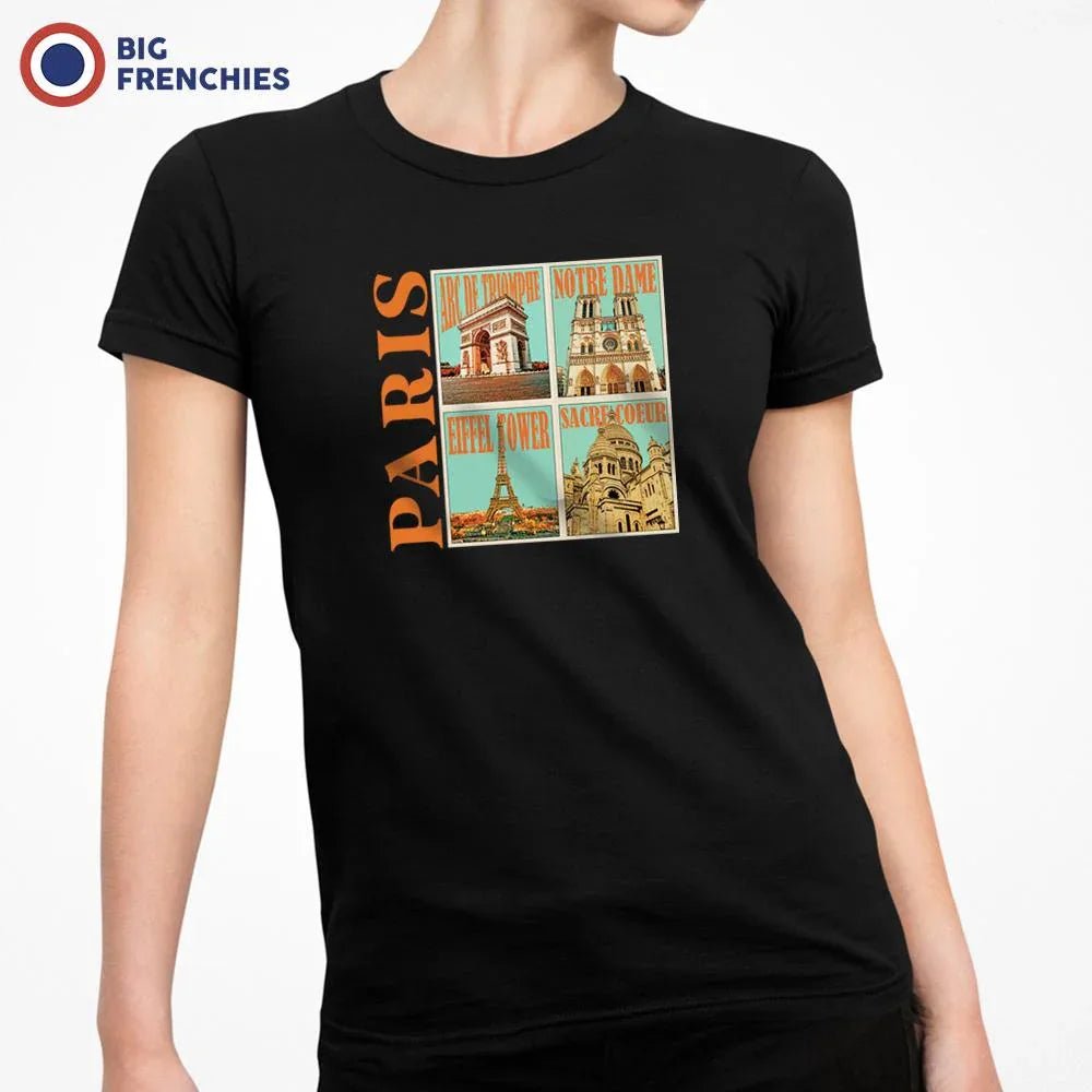 Paris Monuments Women's Organic Cotton Tee - Create Marketplace