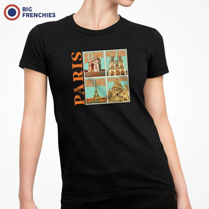 Paris Monuments Women's Organic Cotton Tee - Create Marketplace