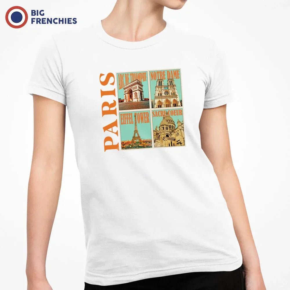 Paris Monuments Women's Organic Cotton Tee - Create Marketplace