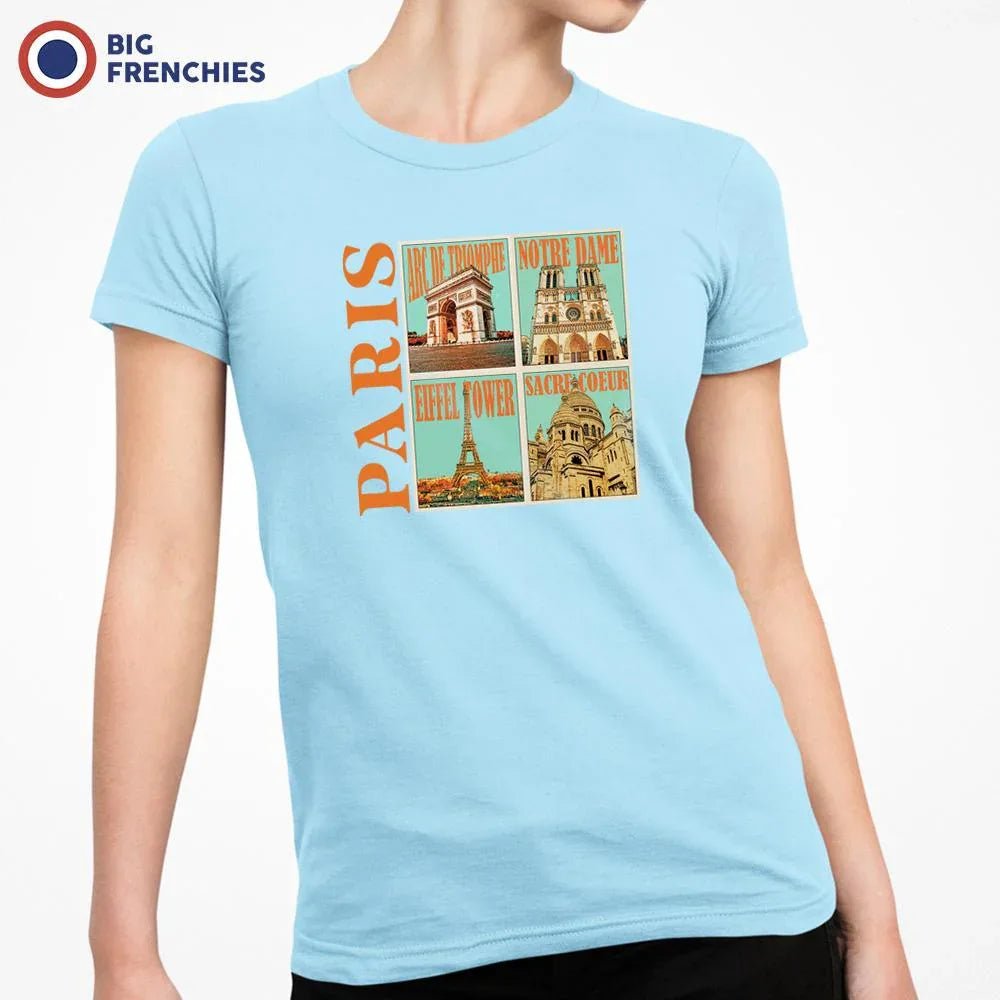 Paris Monuments Women's Organic Cotton Tee - Create Marketplace