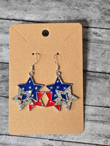 Patriotic Star Earrings - Create Marketplace