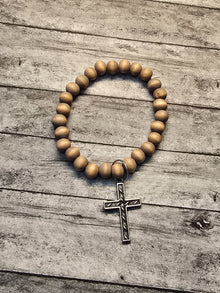 Pewter Cross Bracelet - Made by kid Sam - Create Marketplace