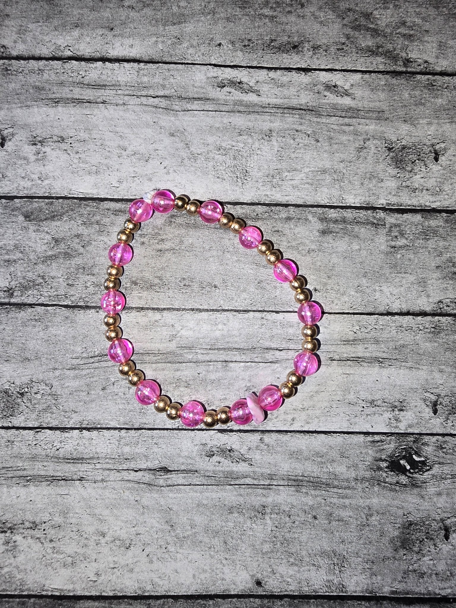 Pink and Gold Simple Bracelet - made by kid Sam - Create Marketplace