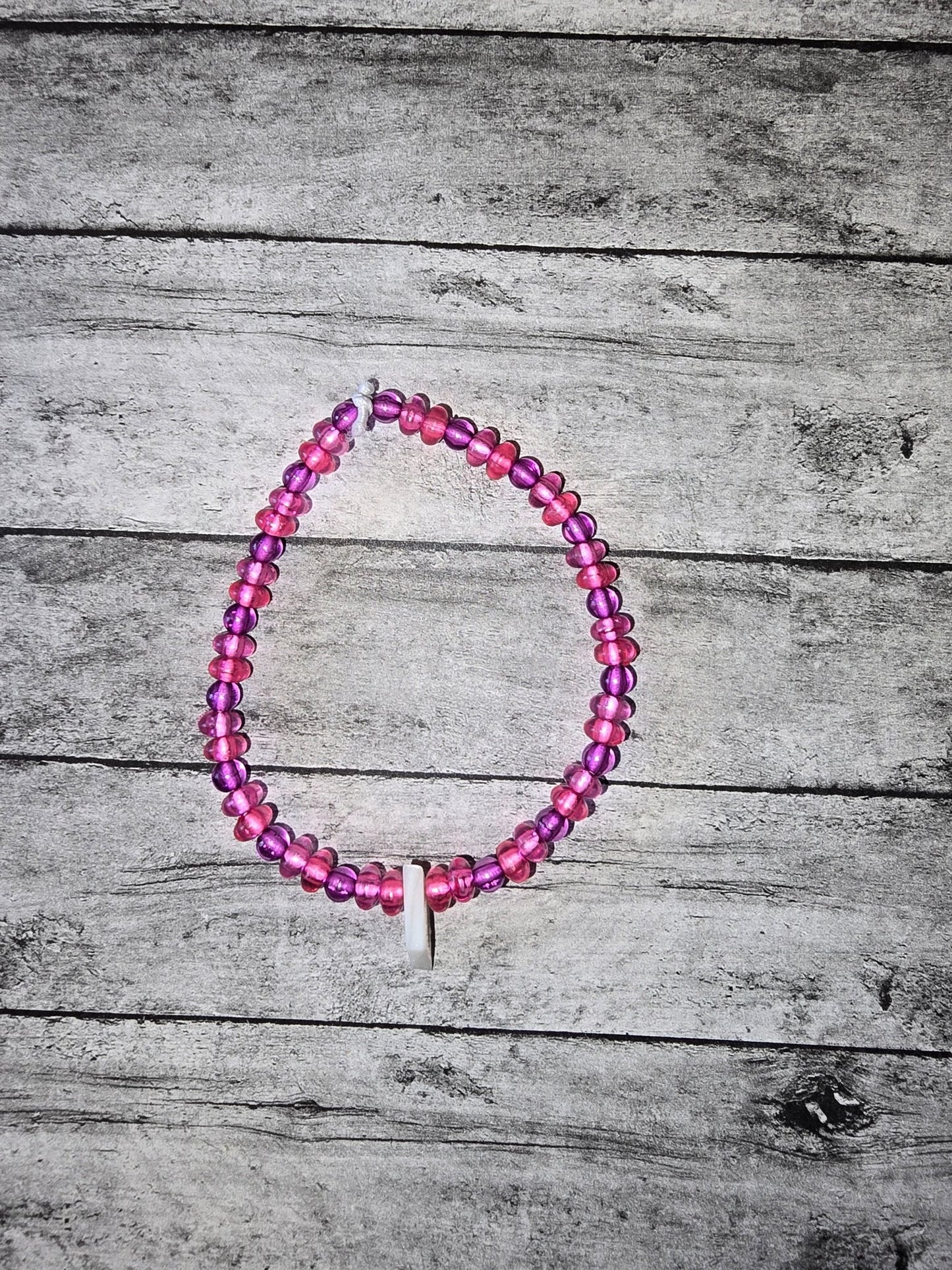 Pink and Purple Simple Bracelet - made by kid Sam - Create Marketplace