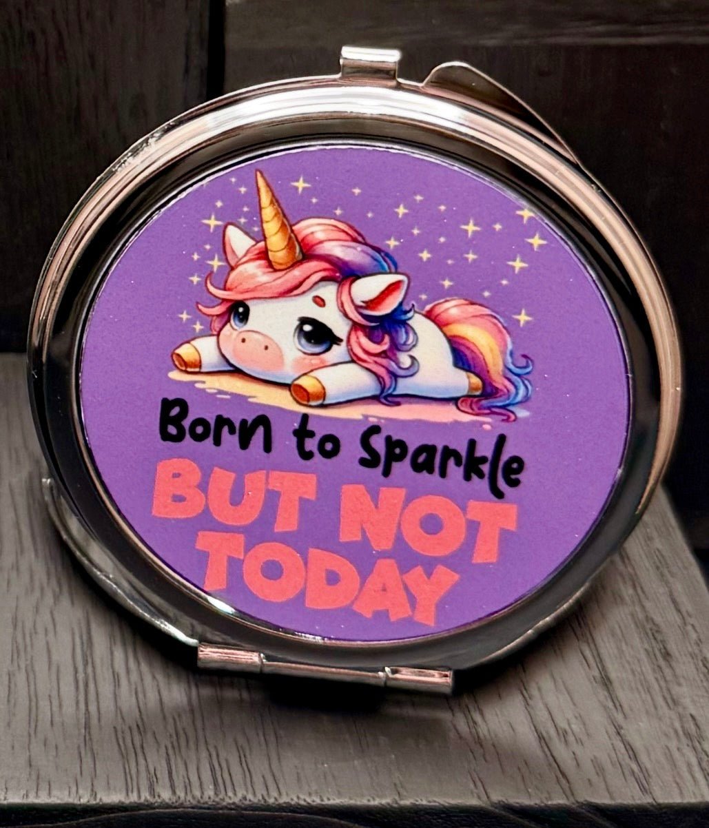 Pocket Mirror - (R) Born to Sparkle - Create Marketplace