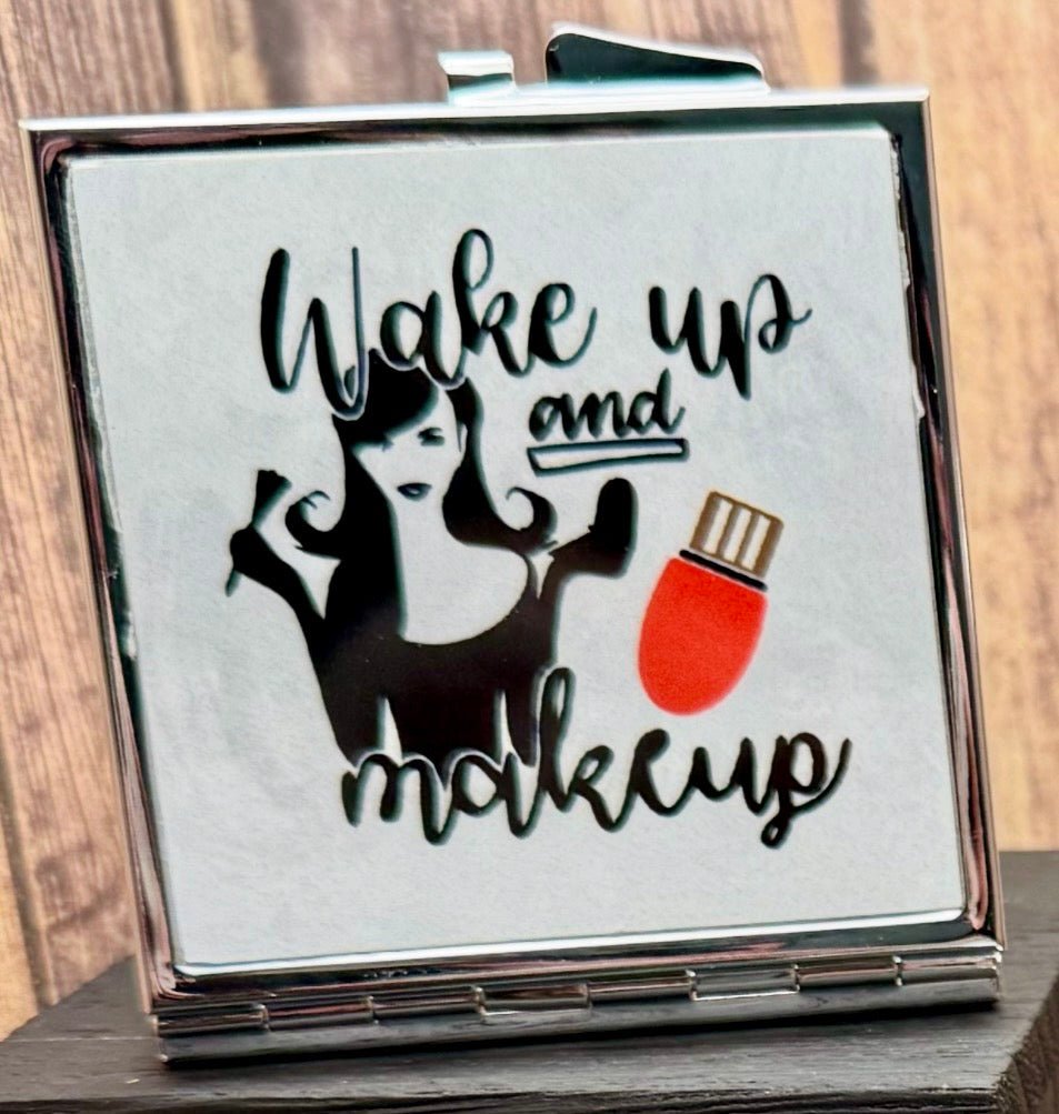 Pocket Mirror (SQ) - Wake Up/Makeup - Create Marketplace