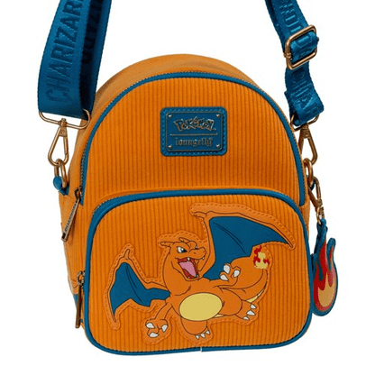 Pokemon Charizard Corduroy Convertible Mini-Backpack - Entertainment Earth Exclusive - Create Marketplace