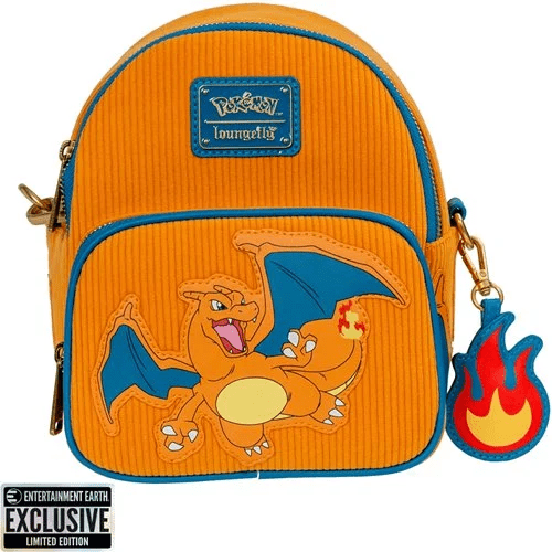 Pokemon Charizard Corduroy Convertible Mini-Backpack - Entertainment Earth Exclusive - Create Marketplace