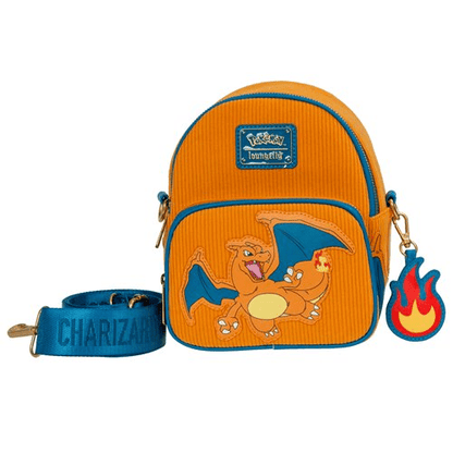 Pokemon Charizard Corduroy Convertible Mini-Backpack - Entertainment Earth Exclusive - Create Marketplace