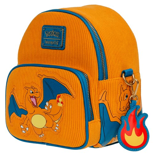 Pokemon Charizard Corduroy Convertible Mini-Backpack - Entertainment Earth Exclusive - Create Marketplace