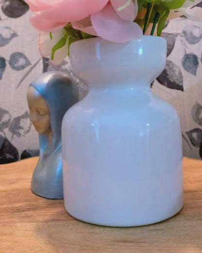 Blue Madonna Sculpture | Religious Shelf Décor