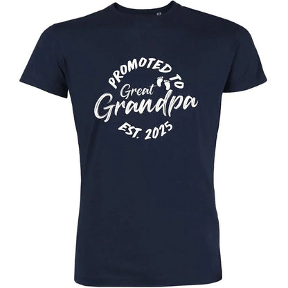Promoted To Great Grandpa Men's Organic Tee - Create Marketplace