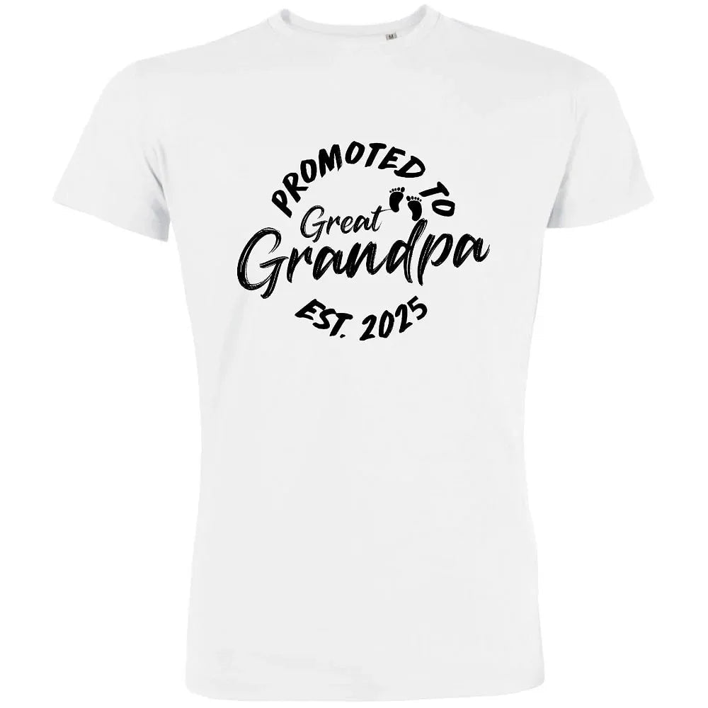 Promoted To Great Grandpa Men's Organic Tee - Create Marketplace