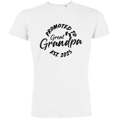 Promoted To Great Grandpa Men's Organic Tee - Create Marketplace