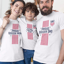 Proud Soccer Dad, Proud Soccer Mom, Future Team USA Star Dad Mom and Kid Matching Organic Cotton T-Shirts Family Set (Set of 3) - Create Marketplace