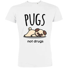 Pugs Not Drugs Men's Organic Tee - Create Marketplace