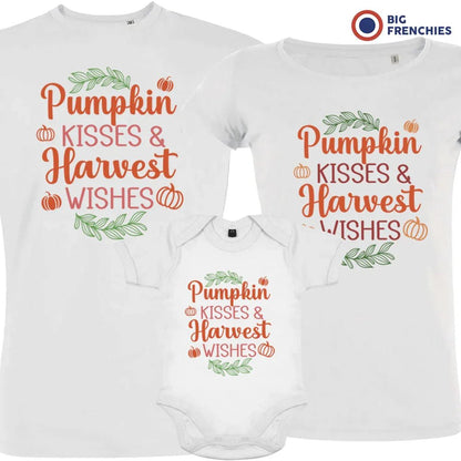 Pumpkin Kisses & Harvest Wishes Matching Organic Cotton Family Set (Set of 3) - Create Marketplace