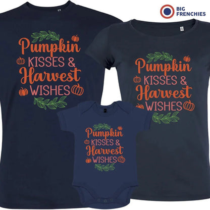 Pumpkin Kisses & Harvest Wishes Matching Organic Cotton Family Set (Set of 3) - Create Marketplace