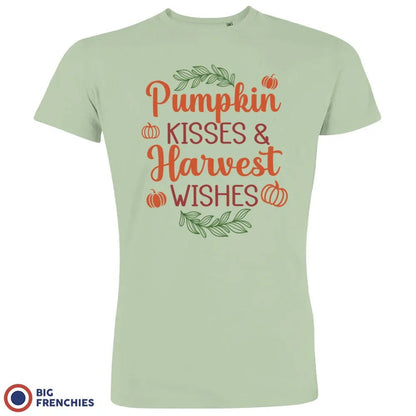 Pumpkin Kisses & Harvest Wishes Men's Organic Cotton Tee - Create Marketplace