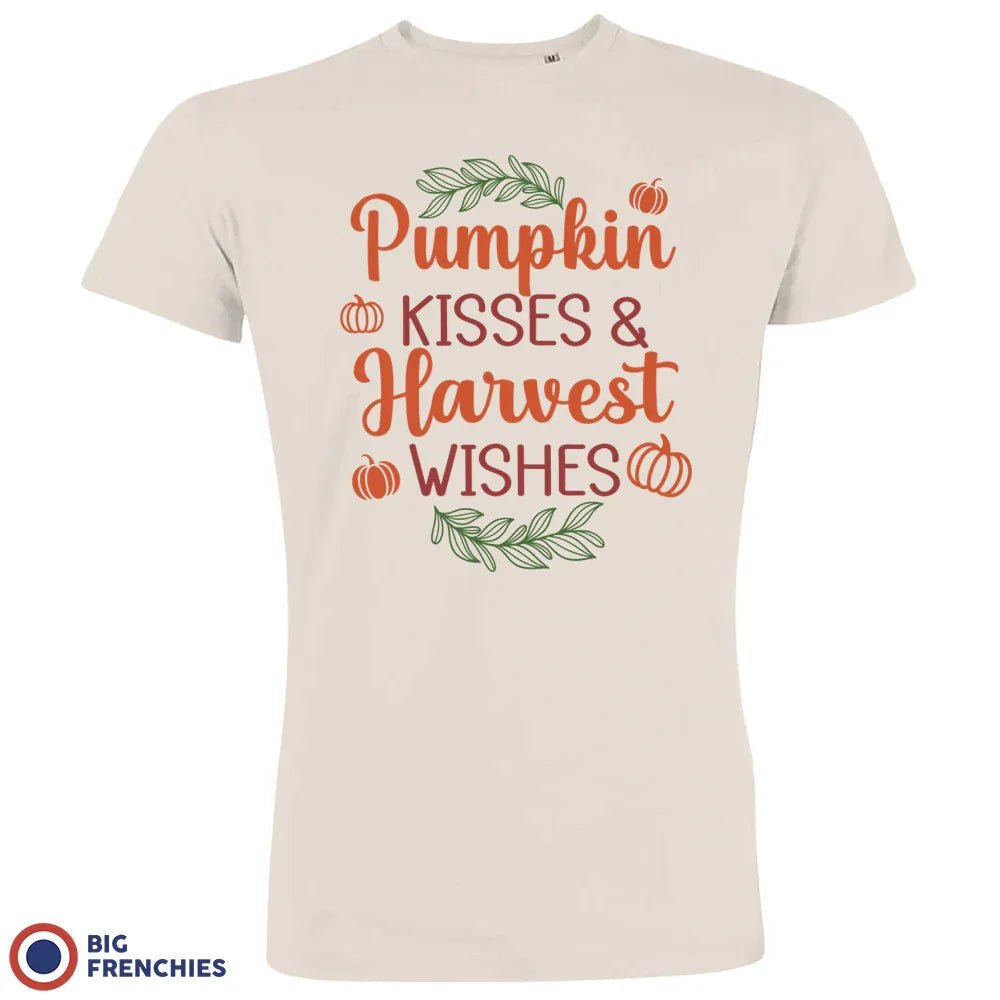 Pumpkin Kisses & Harvest Wishes Men's Organic Cotton Tee - Create Marketplace